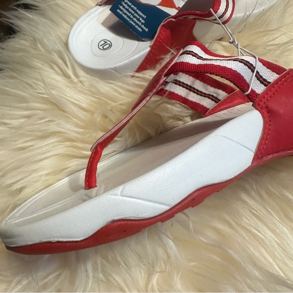 Fitflop leg toning sandals reduces joint strain arch support  flipflop thong. - Picture 6 of 12